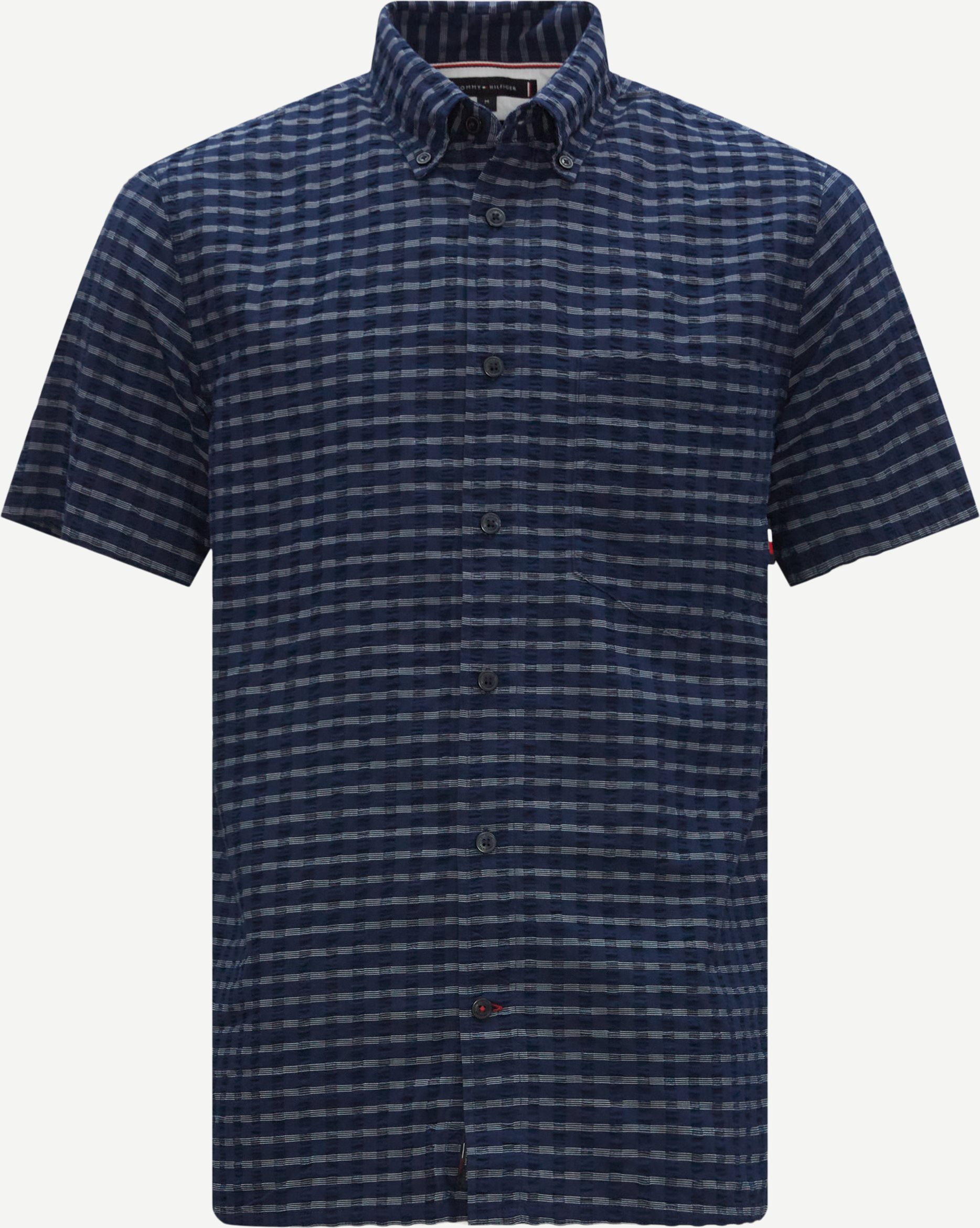 Tommy Hilfiger Kortärmade skjortor 30919 R COTTON CHECK RF SHIRT SS Blå