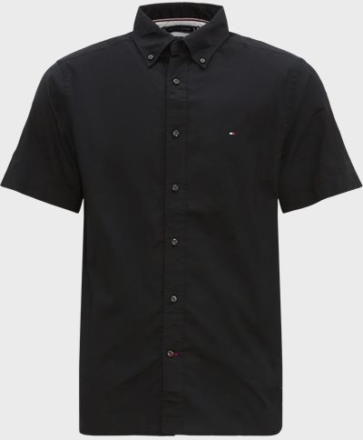 Tommy Hilfiger Short-sleeved shirts 31382 FLEX POPLIN RF SHIRT SS Black