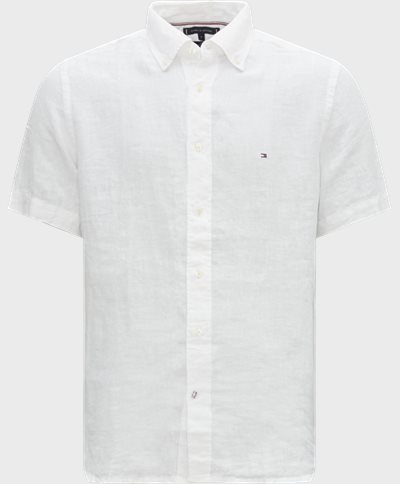 Tommy Hilfiger Short-sleeved shirts 30916 PIGMENT DYED LINEN RF SS White