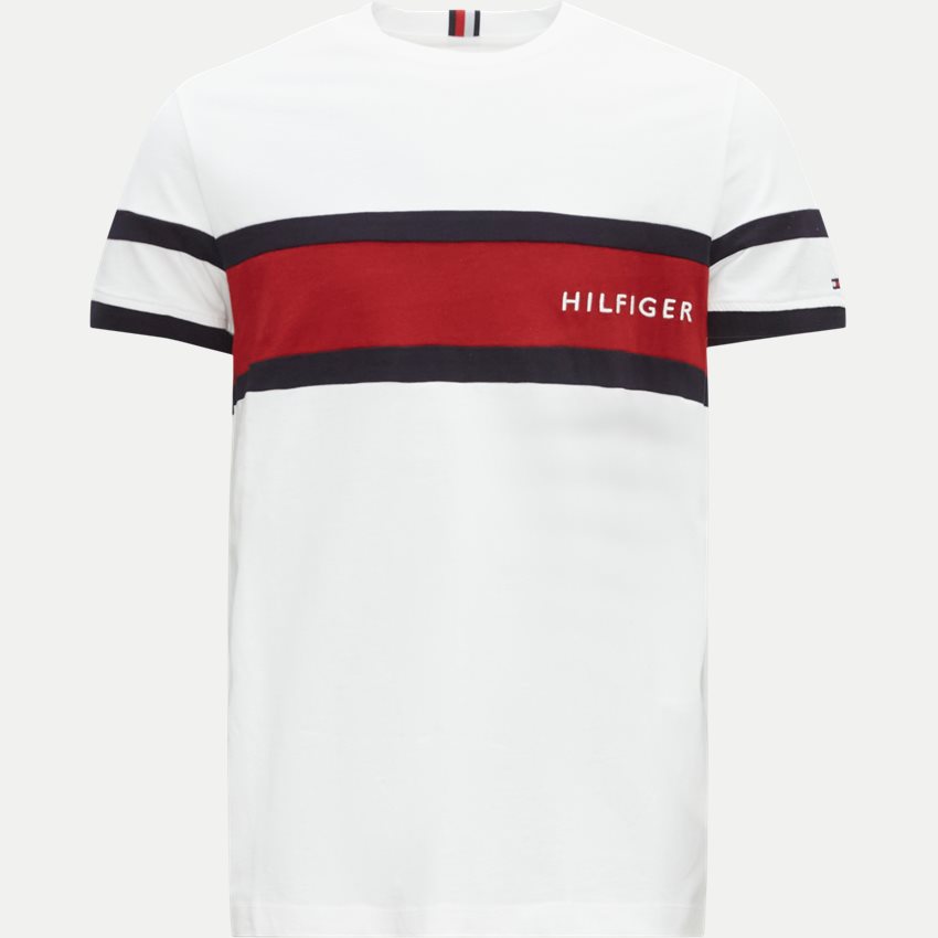Tommy Hilfiger T-shirts 29282 COLOUR BLOCK PLACEMENT TEE HVID