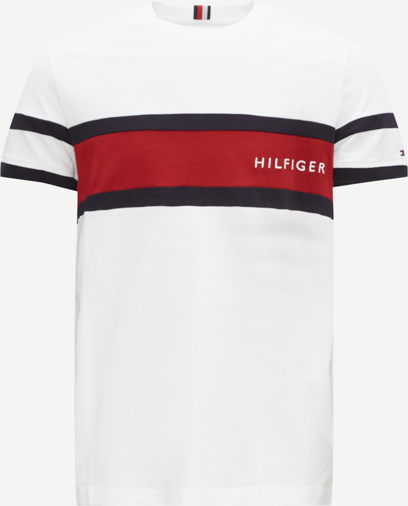 Tommy Hilfiger T-shirts 29282 COLOUR BLOCK PLACEMENT TEE Hvid