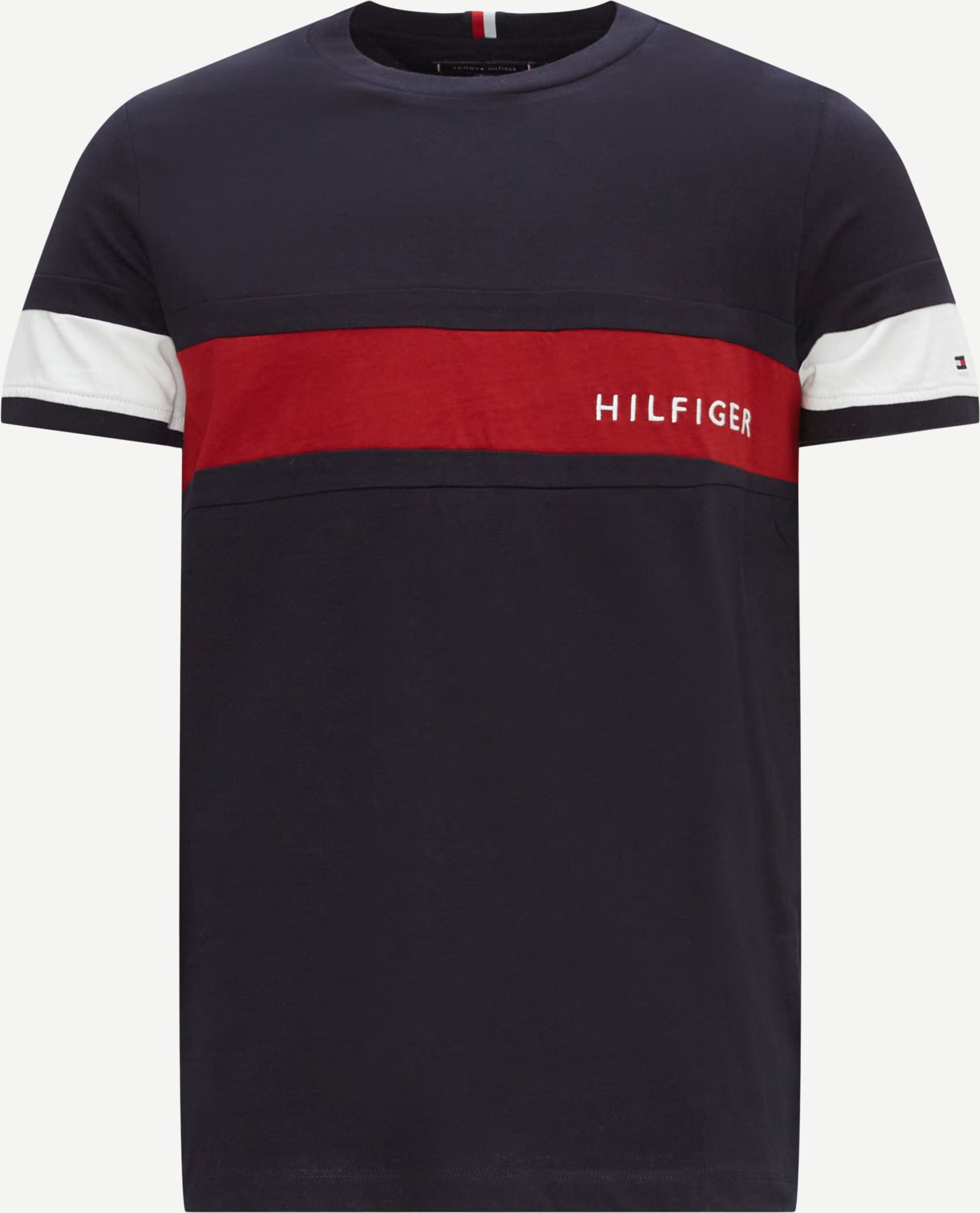 Tommy Hilfiger T-shirts 29282 COLOUR BLOCK PLACEMENT TEE Blå
