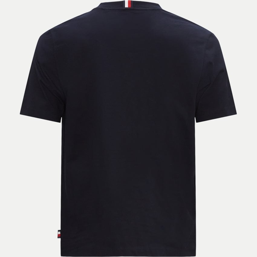 Tommy Hilfiger T-shirts 30055 HILFIGER ARCHED TEE NAVY