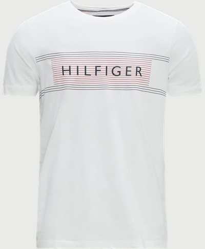 Tommy Hilfiger T-shirts 30035 BRAND LOVED CHEST TEE Hvid