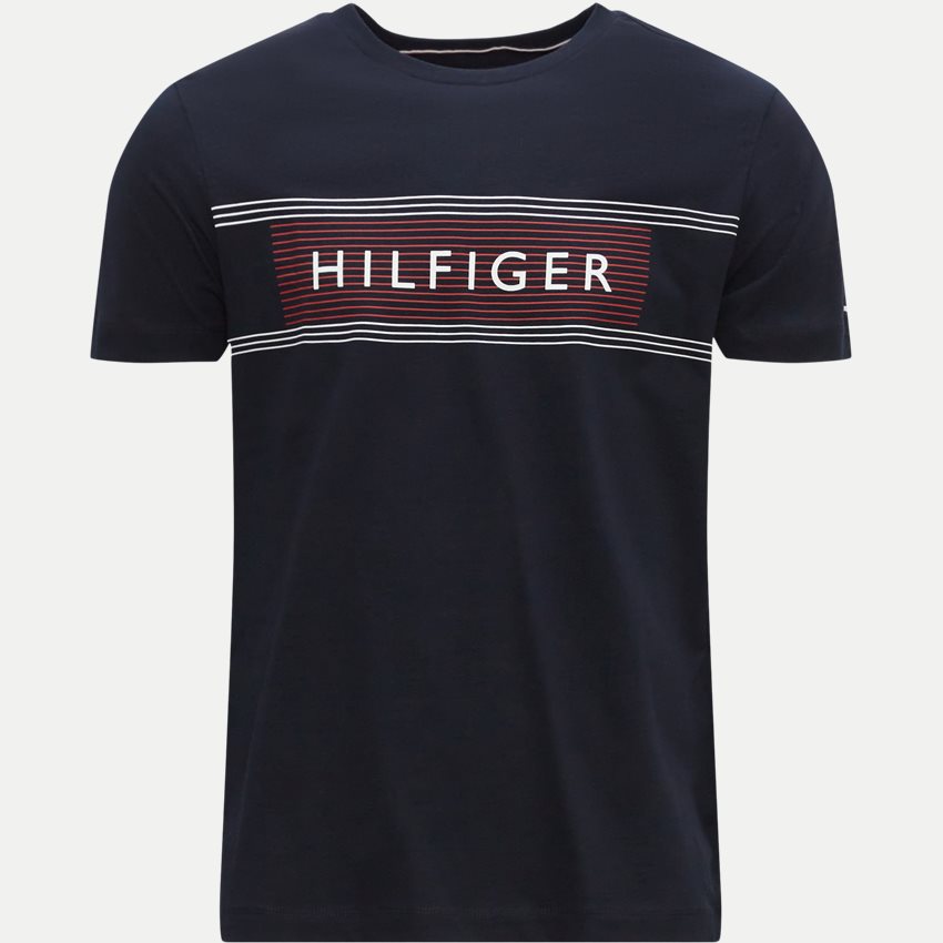 Tommy Hilfiger T-shirts 30035 BRAND LOVED CHEST TEE NAVY