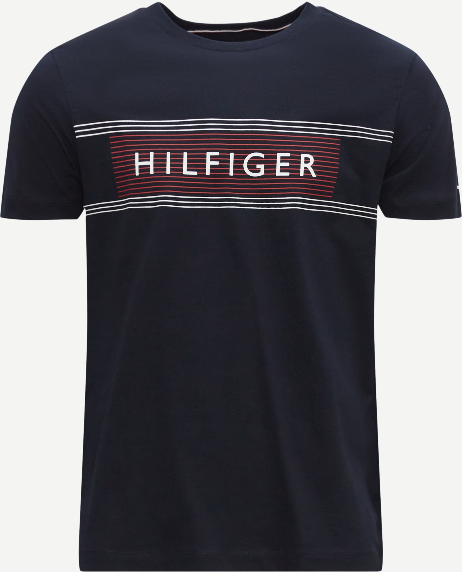Tommy Hilfiger T-shirts 30035 BRAND LOVED CHEST TEE Blue