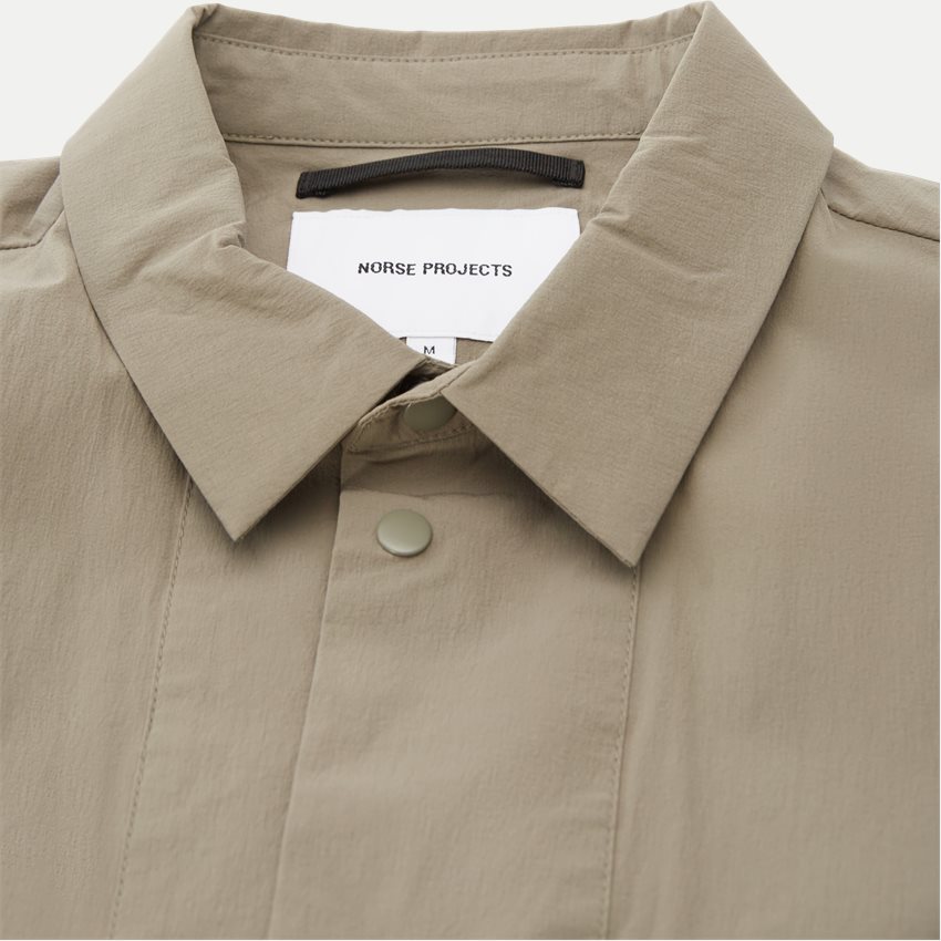 Norse Projects Shirts N50-0211 JENS TRAVEL LIGHT OLIVEN