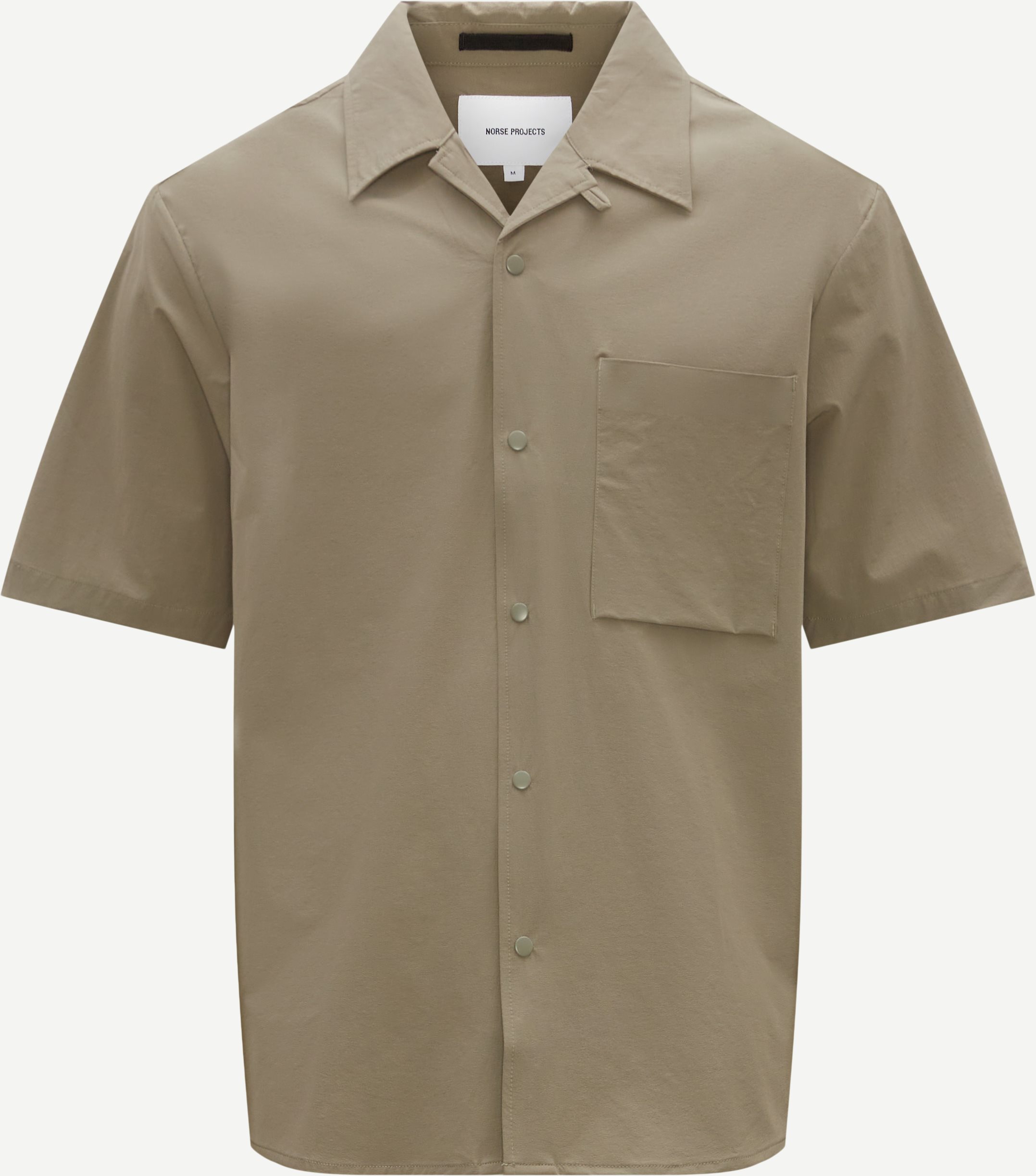 Norse Projects Short-sleeved shirts N40-0626 CARSTEN TRAVEL LIGHT Army