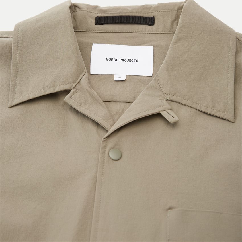 Norse Projects Shirts N40-0626 CARSTEN TRAVEL LIGHT OLIVEN