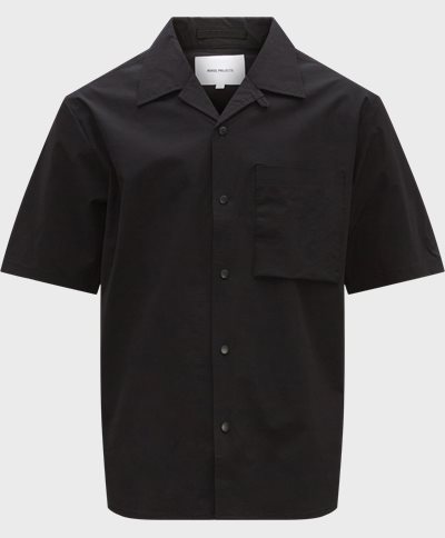 Norse Projects Short-sleeved shirts N40-0626 CARSTEN TRAVEL LIGHT Black