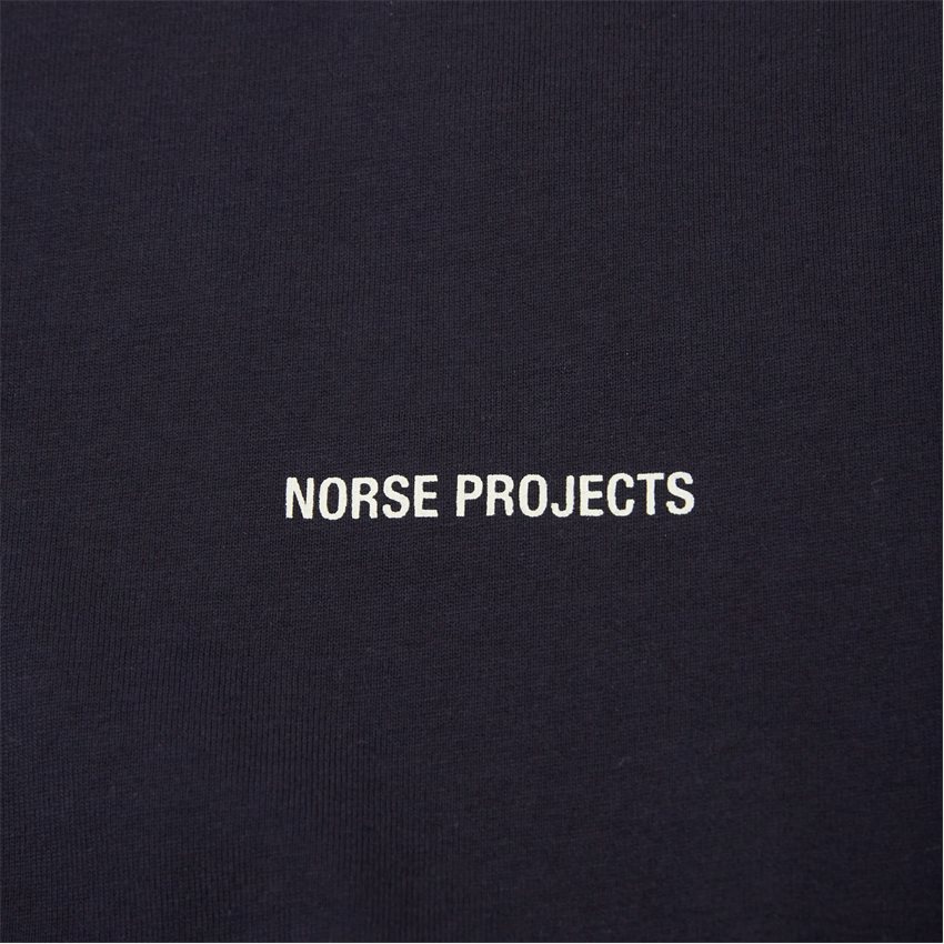 Norse Projects T-shirts N01-0606 JOHANNES STANDARD LOGO NAVY
