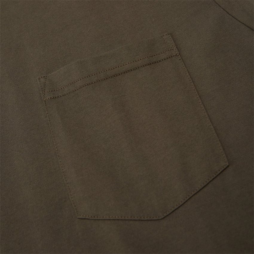 Norse Projects T-shirts N01-0553 JOHANNES STANDARD POCKET ARMY