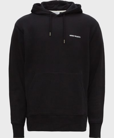 Les Deux BLAKE ZIPPER HOODIE - Zip-up sweatshirt - black/white/black 