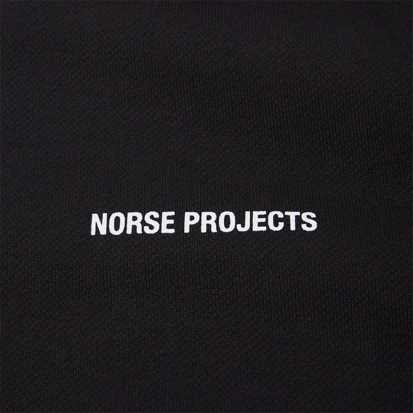 Norse Projects Sweatshirts N20-1309 ARNE LOGO HOODIE SORT
