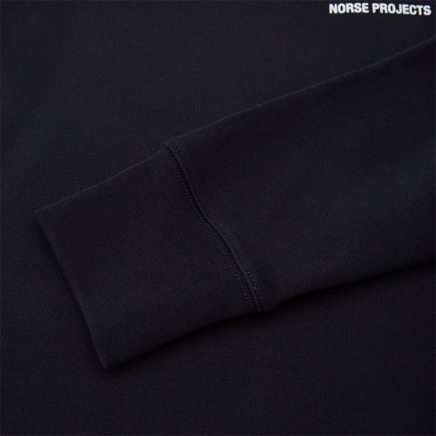 Norse Projects Sweatshirts N20-1302 ARNE LOGO SWEAT NAVY