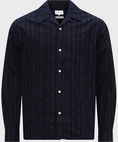 Norse Projects Shirts N40-0624 CARSTEN STRIPE LS Blue