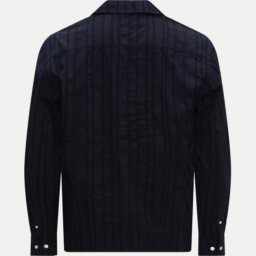 Norse Projects Shirts N40-0624 CARSTEN STRIPE LS NAVY