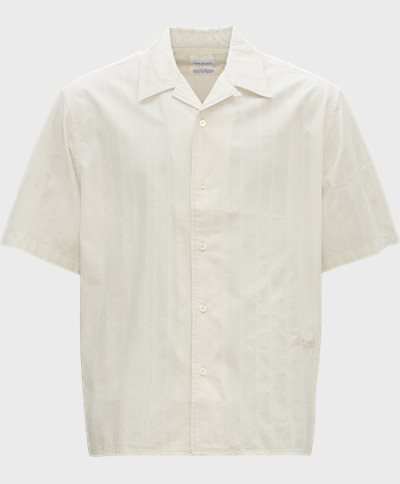 Norse Projects Short-sleeved shirts N40-0621 CARSTEN STRIPE  Sand