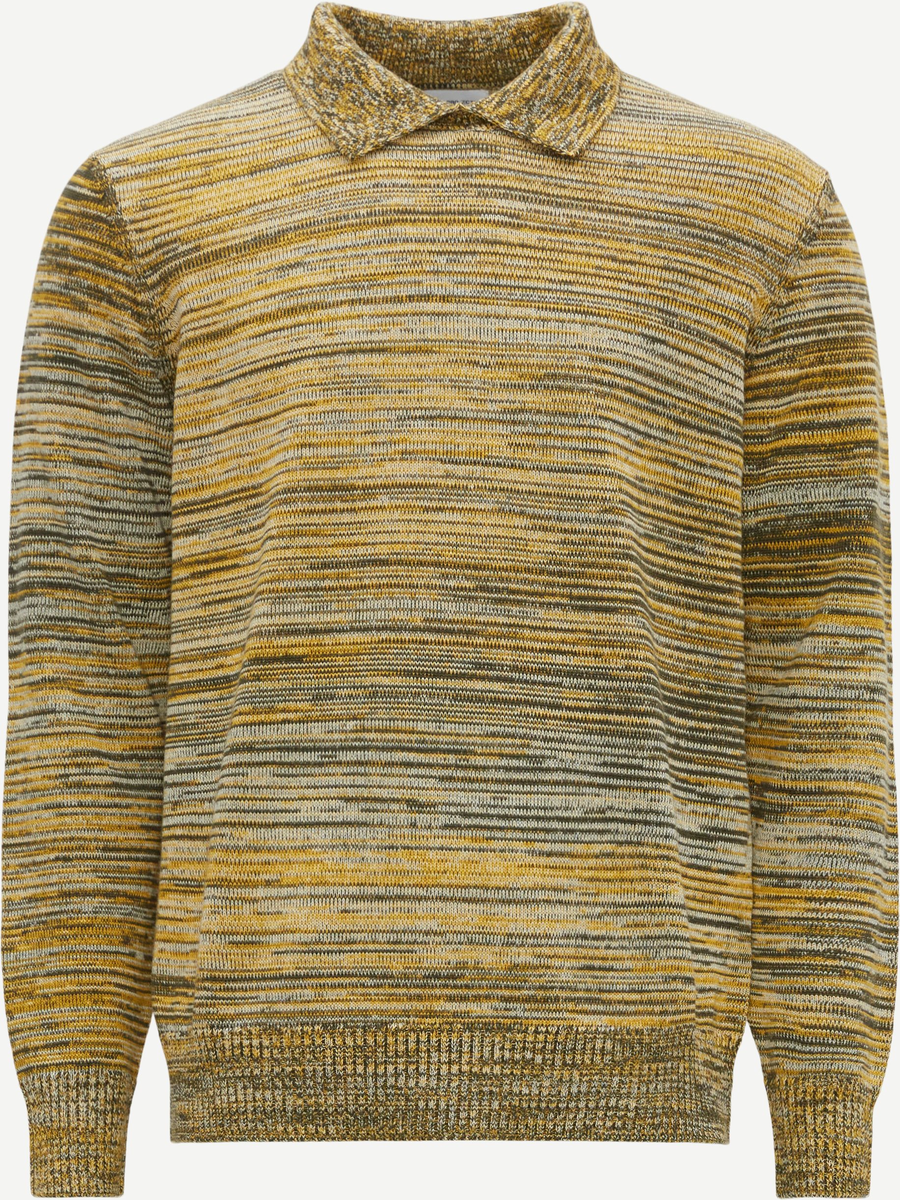 Norse Projects Knitwear N45-0564 VESTER MOULINE POLO Yellow