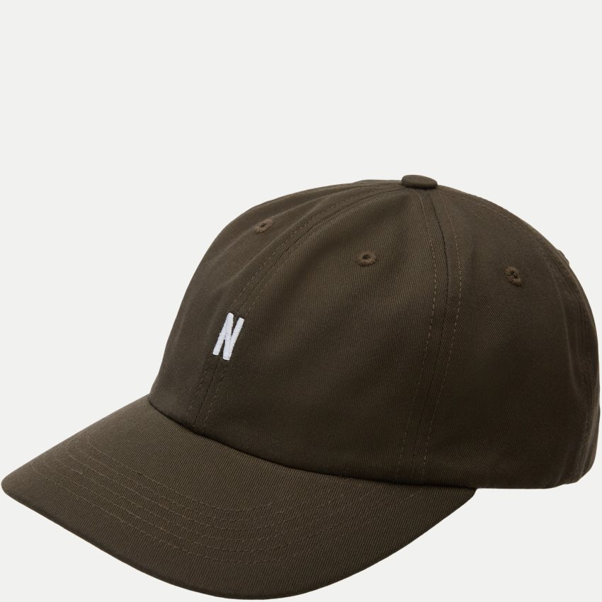 Norse Projects Kepsar N80-0001 TWILL SPORTS CAP OLIVEN