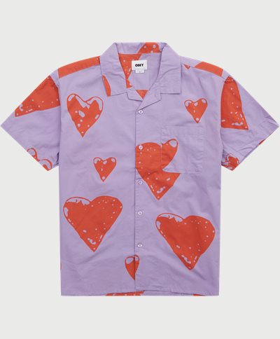 Obey Shirts LOVELESS WOVEN 181210370 Lilac