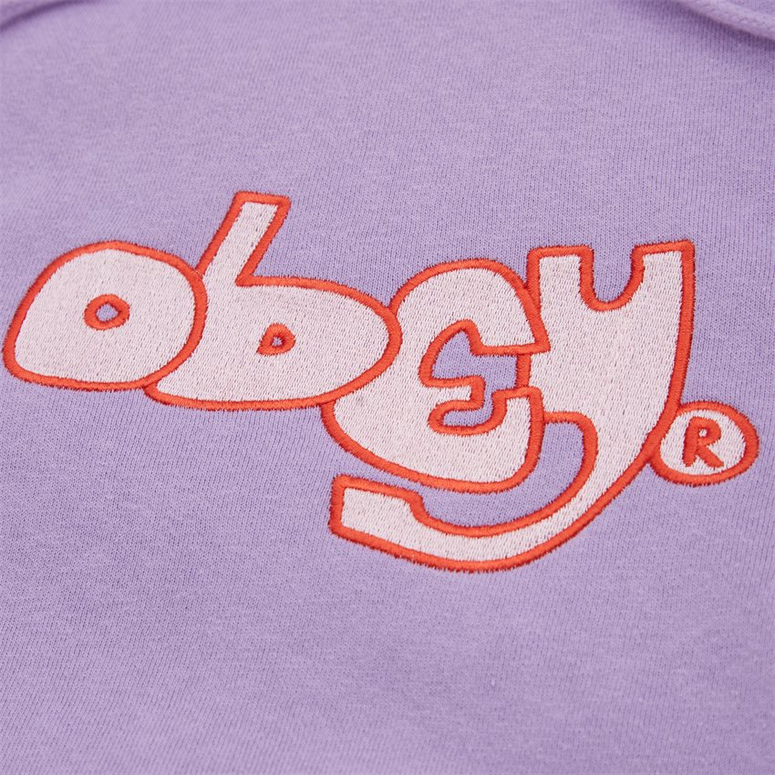Obey Sweatshirts TAG HOOD 112470189 LILLA
