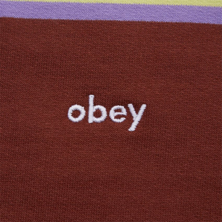 Obey Sweatshirts RESOL STRIPE 112480133 BRUN