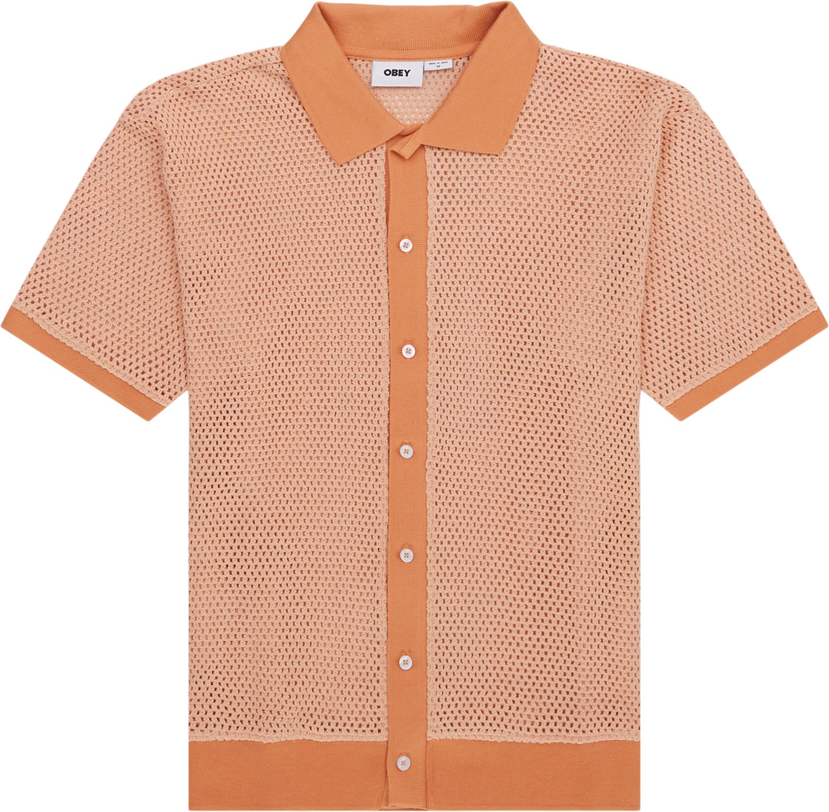 Obey T-shirts GROVE BUTTON-UP POLO 131090070 Orange