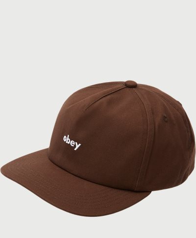 Obey Caps OBEY LOWERCASE 100490108 Brun