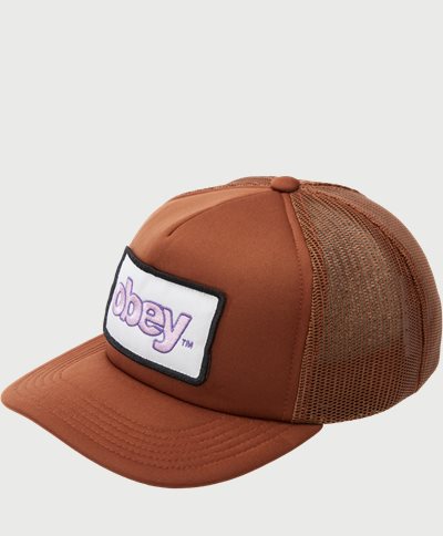Obey Caps OBEY MARKED 100500033 Brun