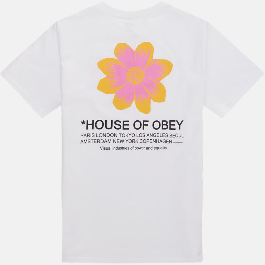 Obey T-shirts HOUSE OF OBEY FLOWER 165263414 HVID