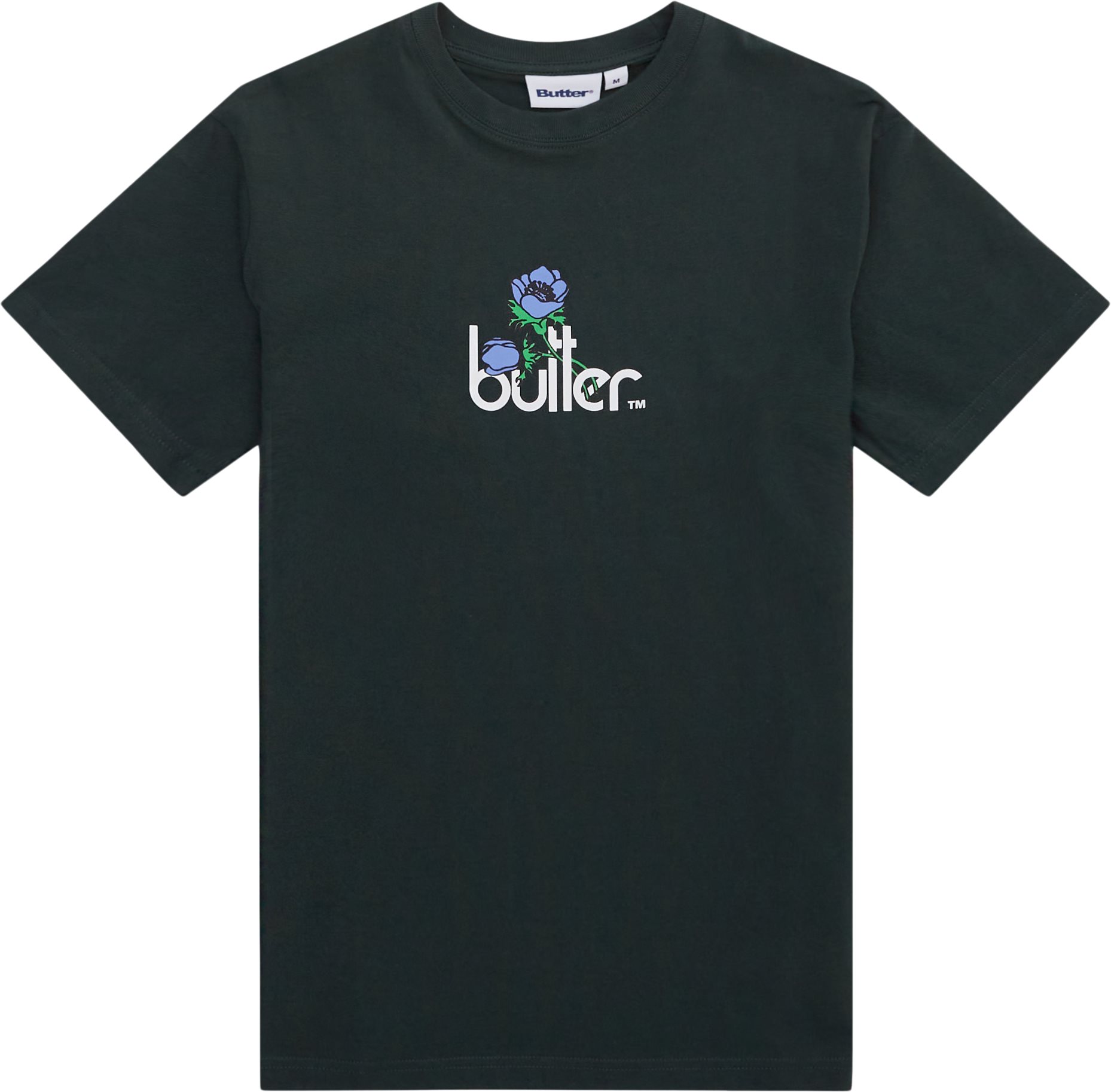 Butter Goods T-shirts WINDFLOWERS TEE Grøn