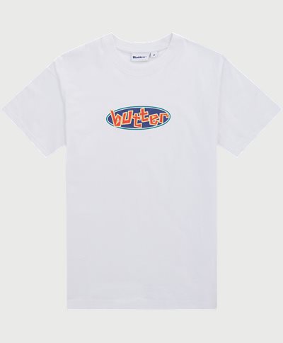 Butter Goods T-shirts SCATTERED TEE Hvid