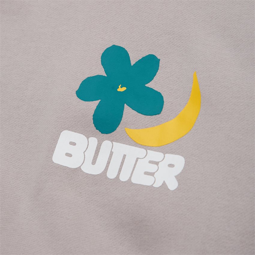 Butter Goods Sweatshirts SIMPLE MATERIALS HOOD GRÅ