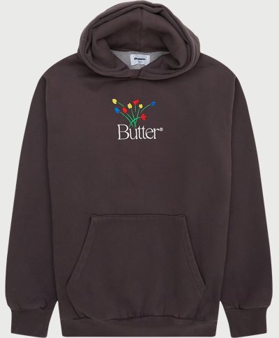 Butter Goods Sweatshirts BOUQUET PULLOVER Grey