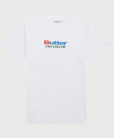 Butter Goods T-shirts INTERNATIONALE TEE White