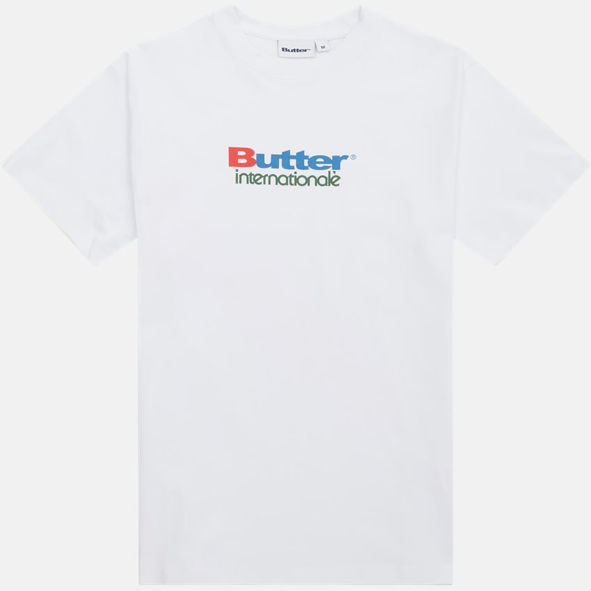 Butter Goods T-shirts INTERNATIONALE TEE HVID