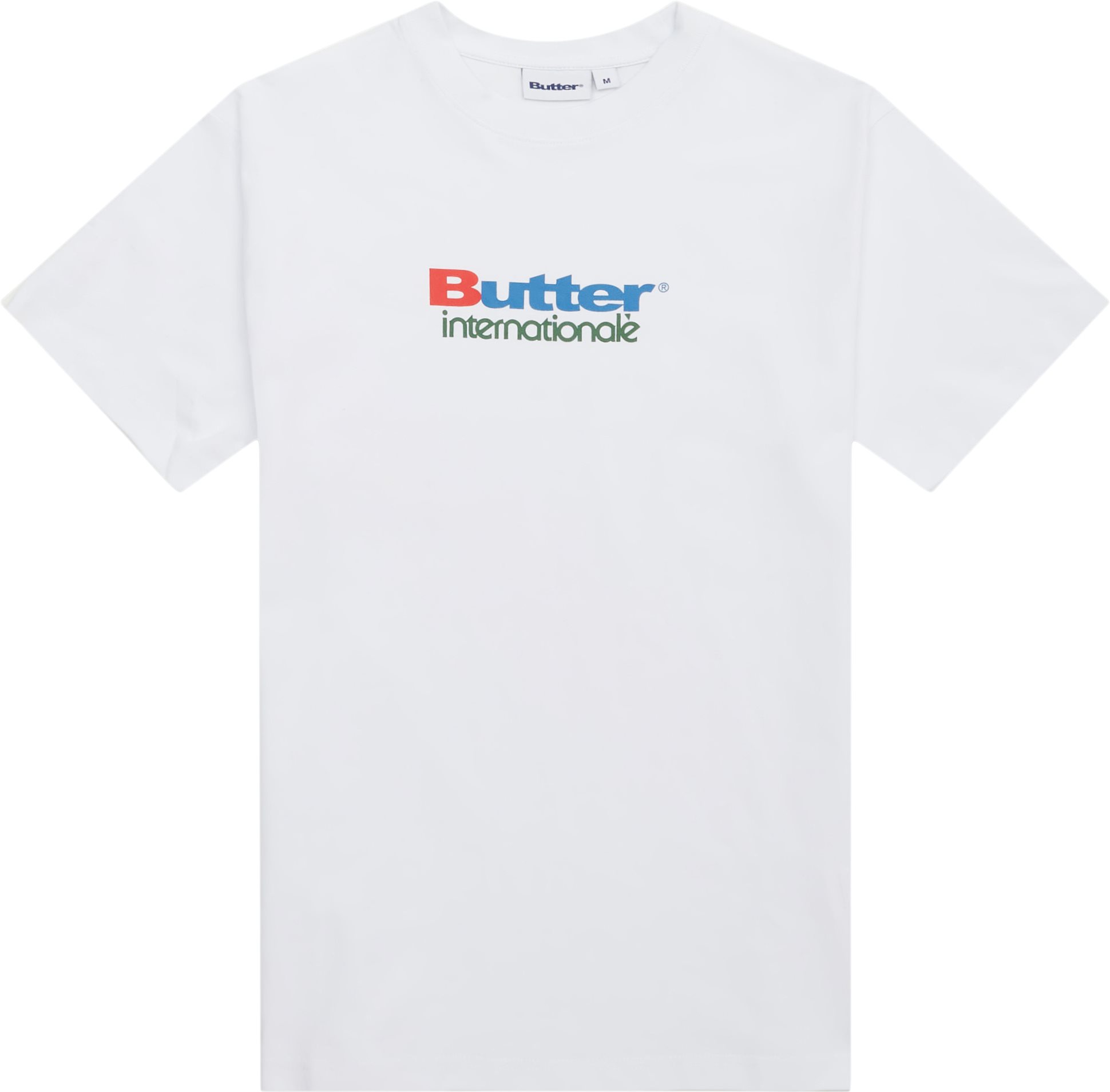 Butter Goods T-shirts INTERNATIONALE TEE Hvid