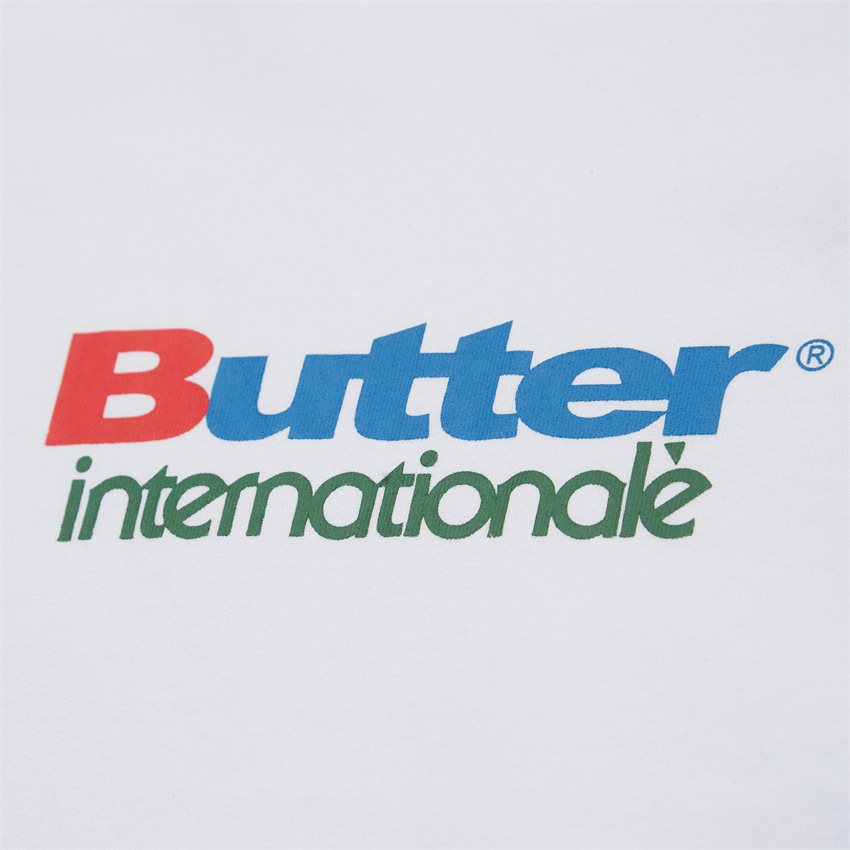 Butter Goods T-shirts INTERNATIONALE TEE HVID
