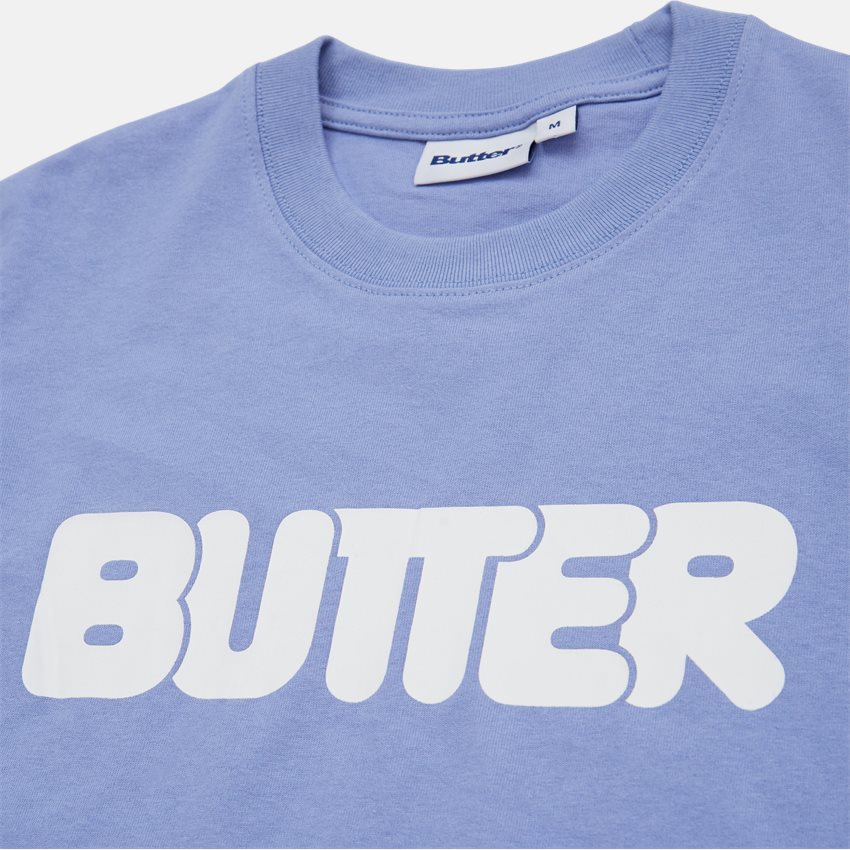 Butter Goods T-shirts ROUNDED LOGO TEE BLÅ