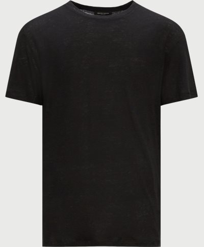 Bruuns Bazaar T-shirts LINEN ROUND TEE BBM2266 Black