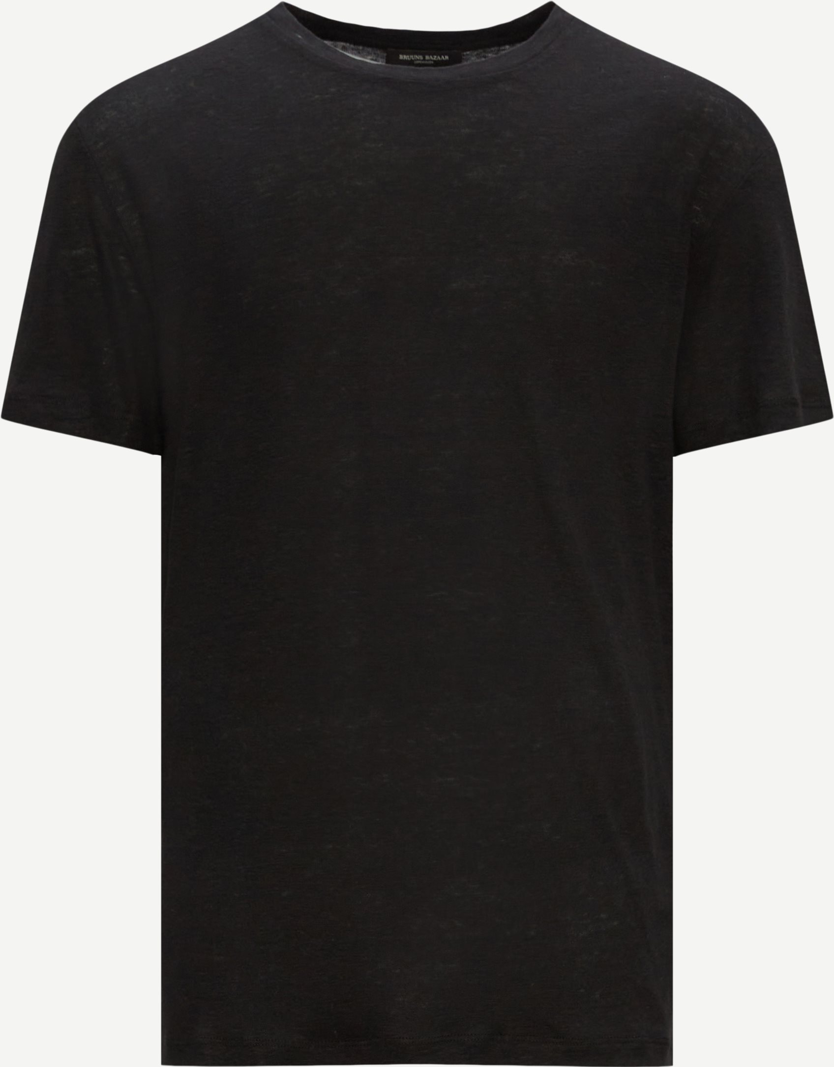 Bruuns Bazaar T-shirts LINEN ROUND TEE BBM2266 Black