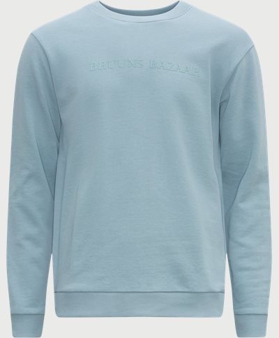 Bruuns Bazaar Sweatshirts BIRK CREW NECK BBM1279 Blå