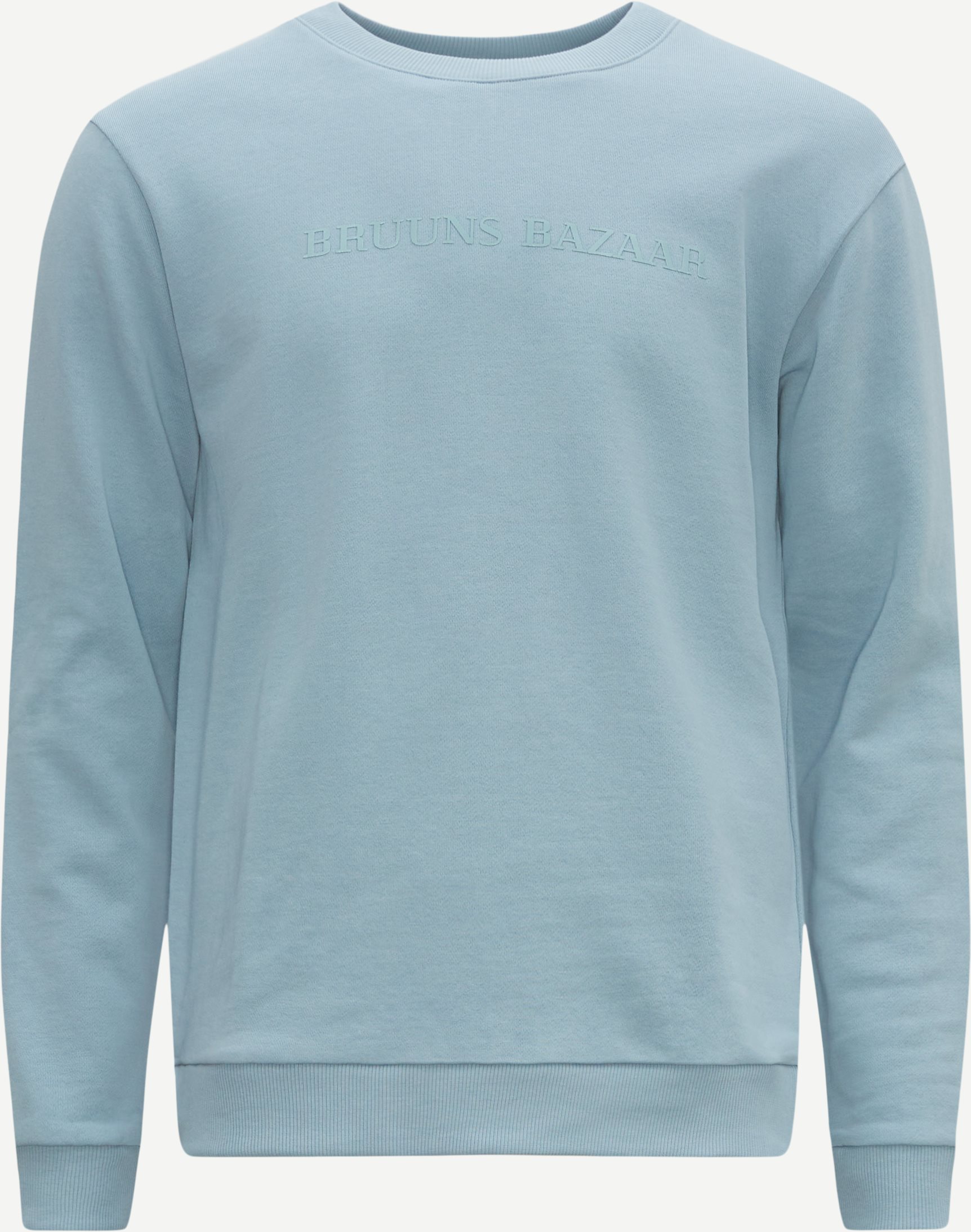 Bruuns Bazaar Sweatshirts BIRK CREW NECK BBM1279 Blue