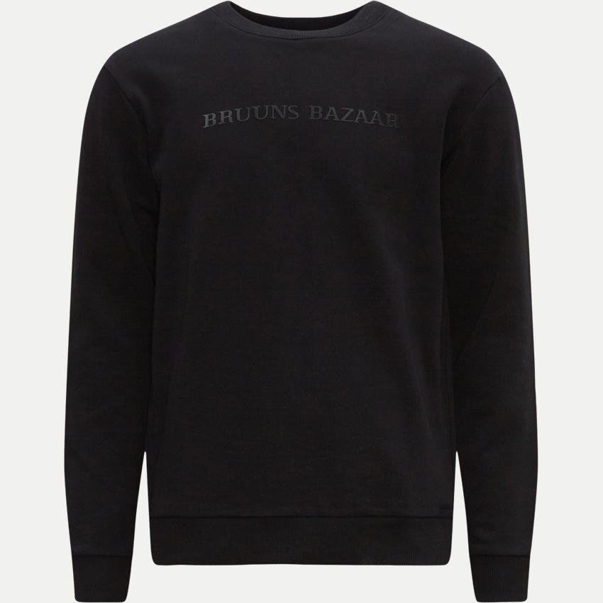Bruuns Bazaar Sweatshirts BIRK CREW NECK BBM1279 SORT