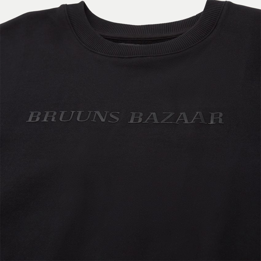 Bruuns Bazaar Sweatshirts BIRK CREW NECK BBM1279 SORT
