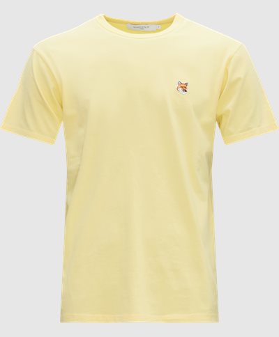 Maison Kitsuné T-shirts AM00103KJ0008 FOX HEAD C T Yellow