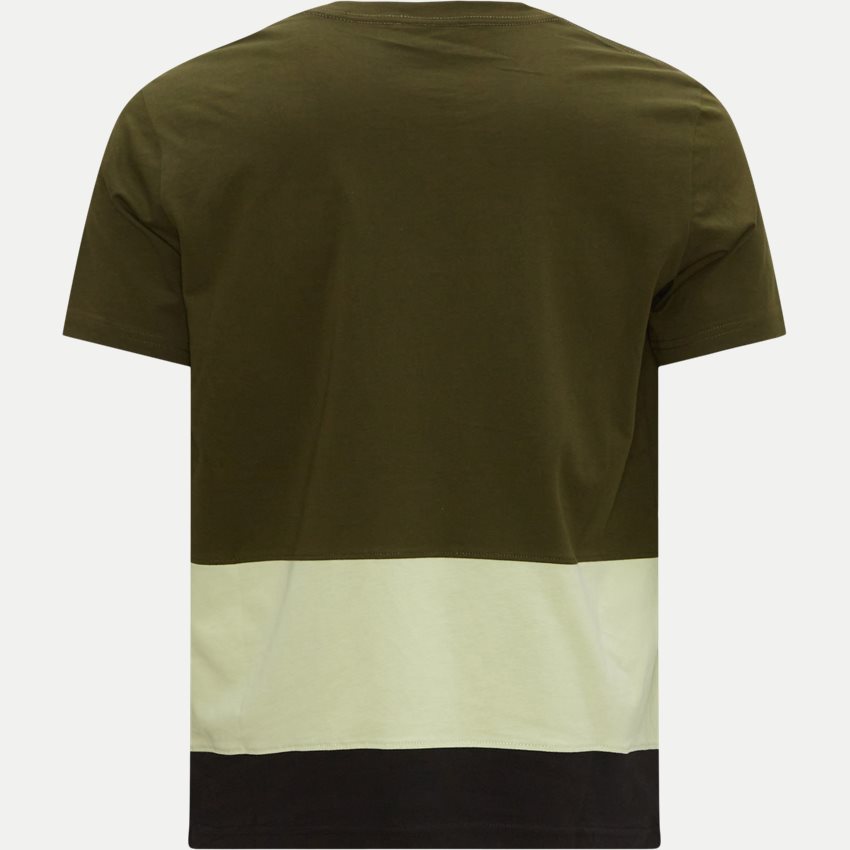 PS Paul Smith T-shirts 056YZ-K20064 PANEL T-SHIRT ZEBRA ARMY