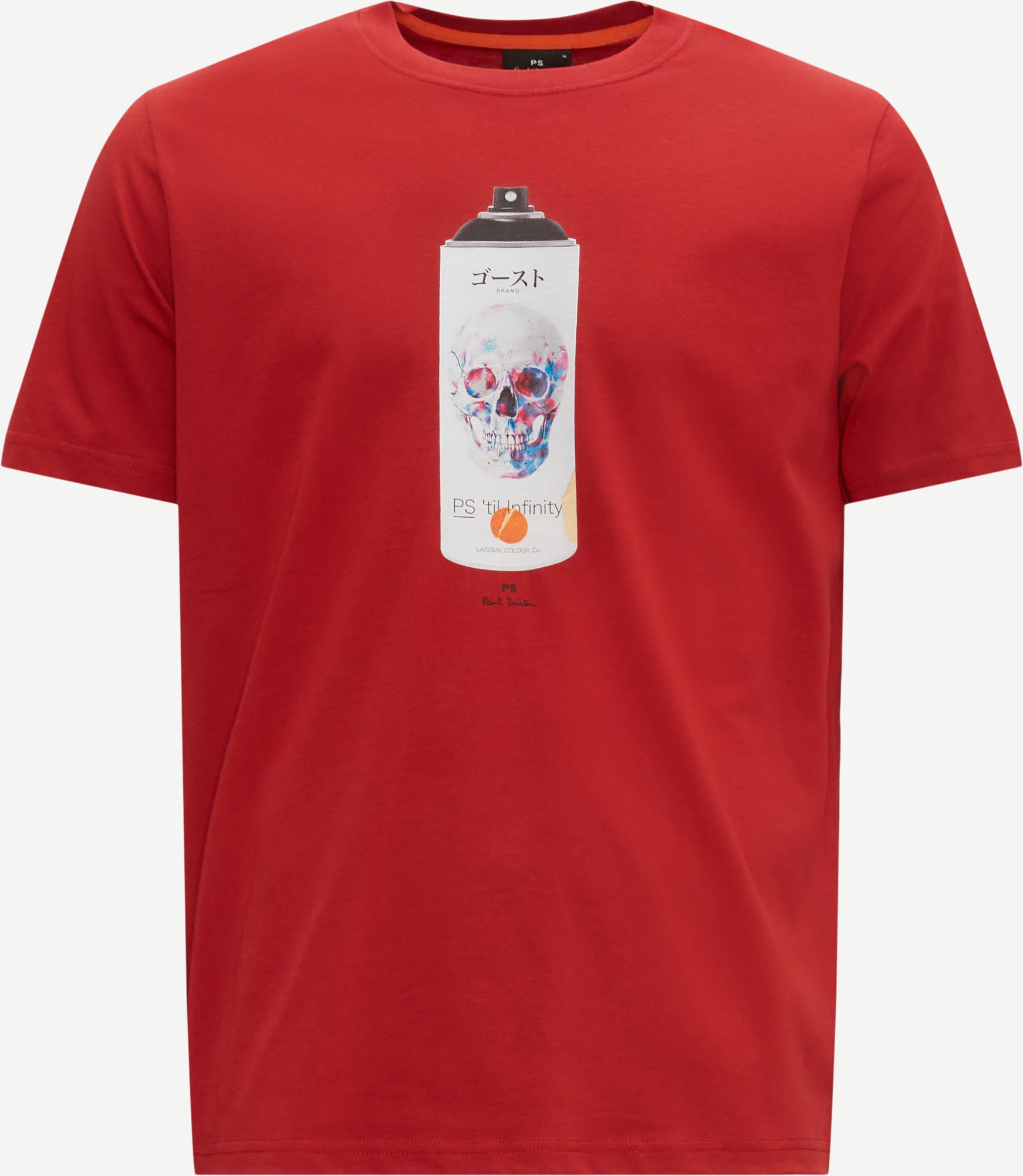 PS Paul Smith T-shirts 011R-KP3826 T-SHIRT SPRAYPAINT Röd