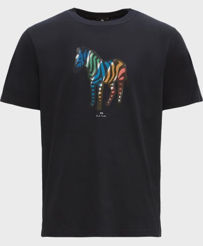 PS Paul Smith T-shirts 0111R-KP382 T-SHIRT ZEBRA Blå